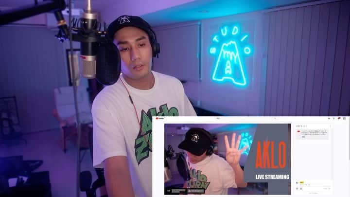 AKLOのインスタグラム：「AKLO LIVE STREAMING 4!!  With a Special Guest🥵 Sep 26 21:00 JST.  Link in my bio.  ってことでやる前からチャットルーム焦げる気がする🔥🔥🔥」