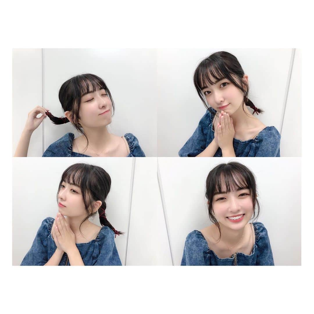 伊藤みゆのインスタグラム：「안녕하세요🦐 リボンぐるぐる巻きヘア #紐アレンジ」