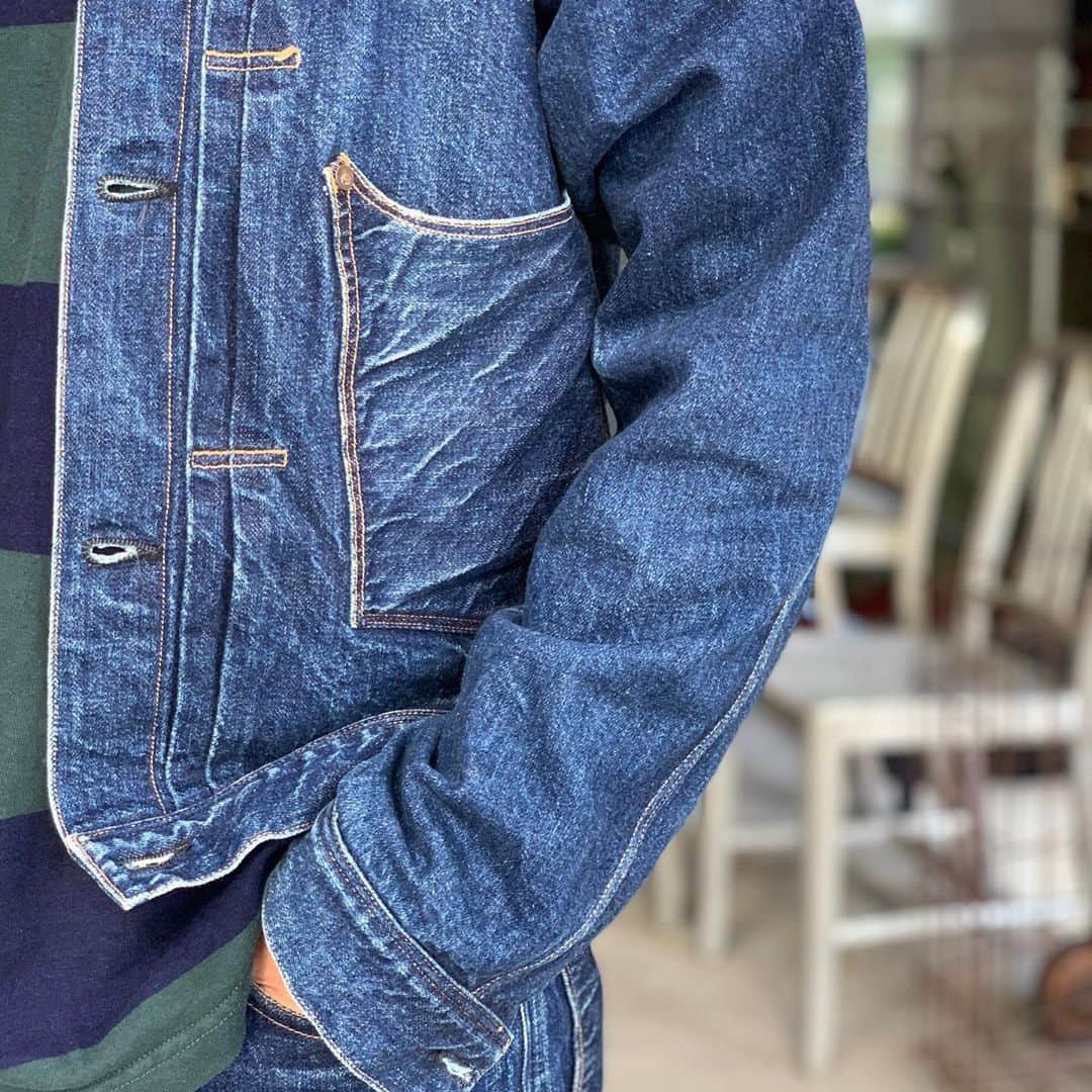 のインスタグラム：「BEAMS PLUS STYLE ＜Warehouse&Co＞  #beams #beamsplus #beamsplusharajuku #harajuku #tokyo #nonpareil #denimbrowse #denimjacket #denimpants #denimwaistoverall #mensfashion #mensstyle #menswear #keepfashionalive」