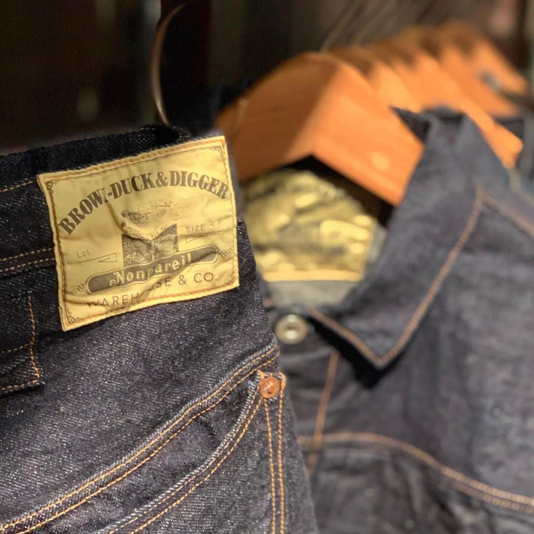 のインスタグラム：「BEAMS PLUS STYLE ＜Warehouse&Co＞  #beams #beamsplus #beamsplusharajuku #harajuku #tokyo #nonpareil #denimbrowse #denimjacket #denimpants #denimwaistoverall #mensfashion #mensstyle #menswear  #keepfashionalive」