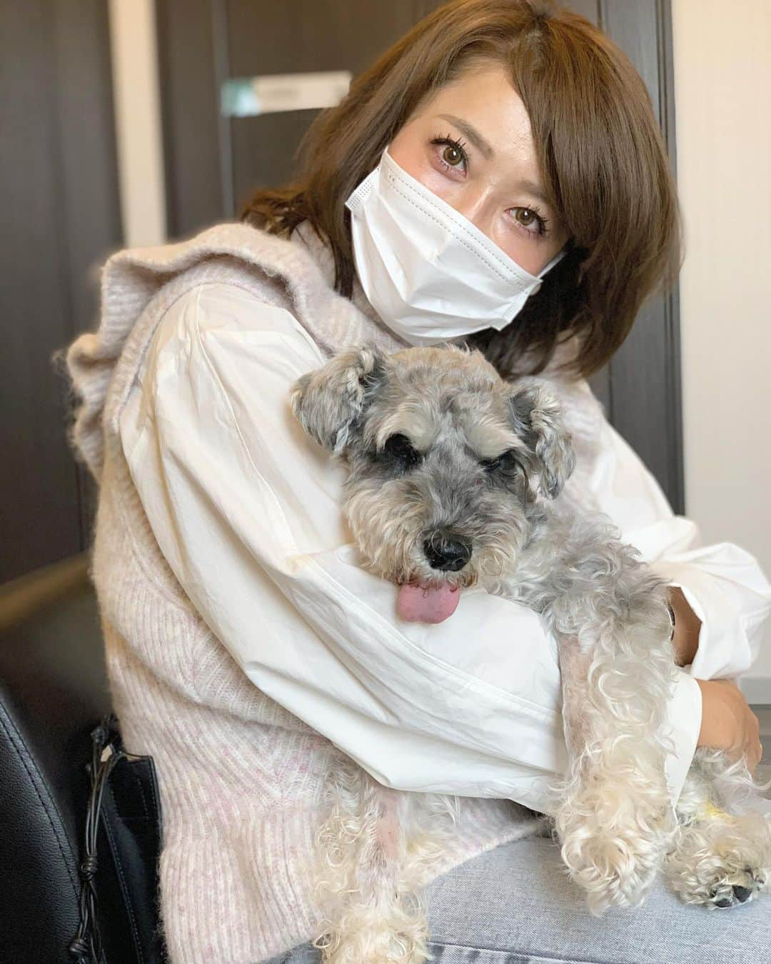 大日方久美子さんのインスタグラム写真 - (大日方久美子Instagram)「・ 毎日、毎日 私よりJIROを思って涙を流してくれていた人。  安楽死の選択も視野に入れていた頃、安楽死という言葉を口にすることすら出来なくて震えていた私を見て号泣してくれた人。  沢山心配かけたけど、今日やっっっと熱が下がって薬が効いてきて抱っこしに来てもらえた。  私の分まで泣いてくれてありがとう❤️ 私の涙は嬉し涙まで取っておくね😂 ・ あと少し。 本当にあと少しのところまできました。 ・ TRVAの小崎先生が必死で原因を追求してくださり 先程適切な薬の投与ができたのでこのまま回復してくれるはず。 ・ そう信じてます。 ・ 沢山の励ましのメッセージ、本当にありがとうございます。皆さんからのメッセージが私の支えです。  仕事関係の皆様にはスケジュール変更などご迷惑をおかけしておりますが、落ち着いたら全力で挽回したいと思っているので、引き続き宜しくお願いいたします。 ・ ・ #自分メモ #頑張れJiro #保護犬jiro」9月23日 20時27分 - kumi511976