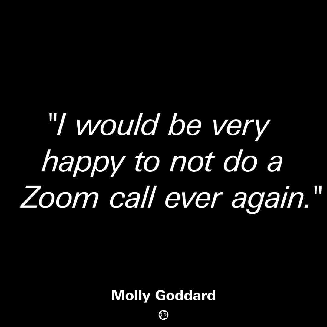 i-Dさんのインスタグラム写真 - (i-DInstagram)「Who can relate? 👩‍💻😫⁣⁠ ⁣⁠ At the link in bio we interview designer @mollygoddard about creating her SS21 collection in lockdown, her recent collab with UGG and dreaming for a rona-free future.⁣⁠ .⁣⁠ .⁣⁠ .⁣⁠ Text @rosielanners⁣⁠ #MollyGoddard #LFW」9月23日 20時31分 - i_d