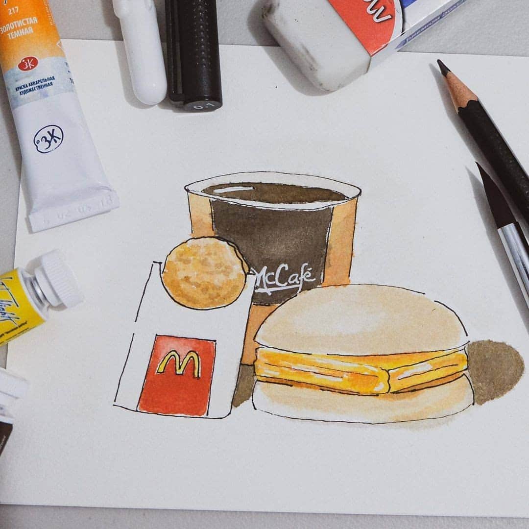 McDonald's Philippinesのインスタグラム：「Don't forget that breakfast is the most important meal of the day! Thanks for the reminder, @artsyayra! Order in the morning via the McDelivery PH App.」