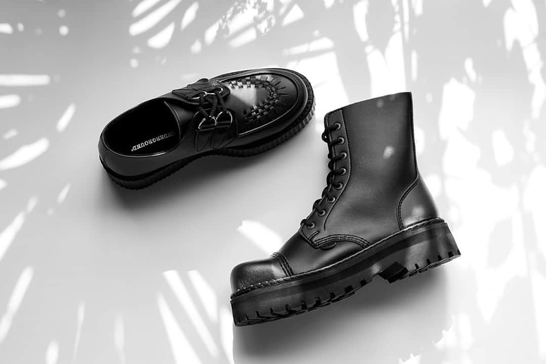 アンダーグラウンドのインスタグラム：「From our extended Vegan Friendly collection, two classics- the Original Wulfrun Creeper and the Original Steel Cap Stormer Boot.⁠ ⁠ ⁠ **Step by step we work to improve our environmental footprint. As an independent company we can use our freedom to select products from ethical and local suppliers and we are able to commit to small batch production.**」