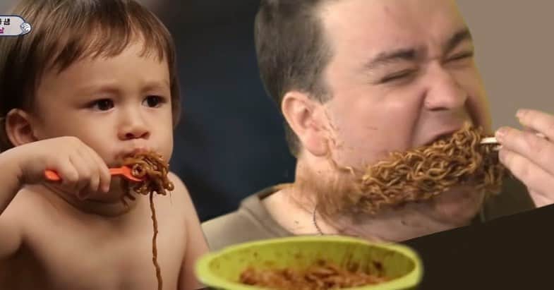 サム・ハミントンのインスタグラム：「Like father, like son 그 아버지 그 아들」
