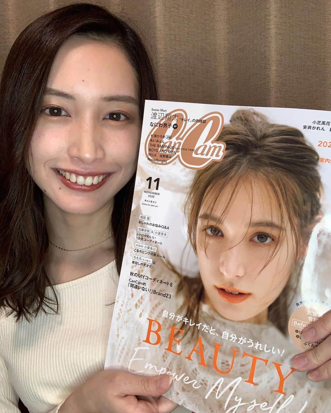 糸川菜央のインスタグラム：「【お知らせ】  本日発売のCanCam 11月号より 読者モデル『It girl』として活動させていただくことになりました💐  ぜひチェックしてください😚☑︎  #ミス学習院コンテスト2020 #ミス学習院 #学習院大学 #ミスコン #大学ミスコン #2020 #cancam #itgirl #読者モデル」