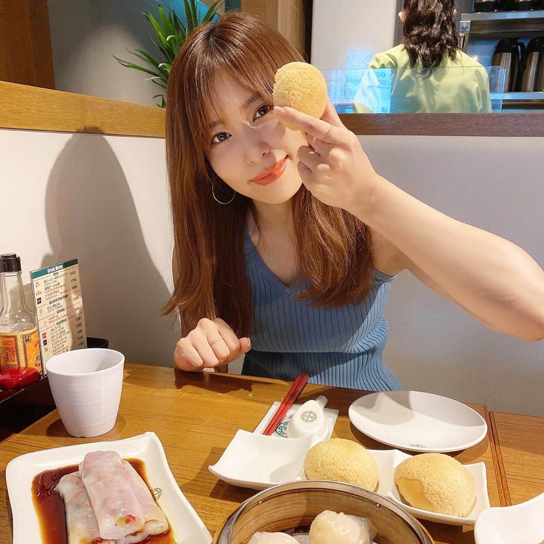 桃衣香帆さんのインスタグラム写真 - (桃衣香帆Instagram)「はじめての #添好運 ♡ このキレイパンみたいなやつ美味しかった😚💗」9月23日 21時29分 - momoikaho