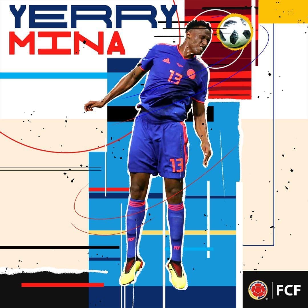 サッカー コロンビア代表チームのインスタグラム：「¡Feliz cumpleaños panita 🤜🤛!  Felices 2⃣6⃣ @yerrymina . Que sean muchos años más defendiendo la camiseta colombiana y haciendo historia en las canchas del mundo 🔥 🌎」