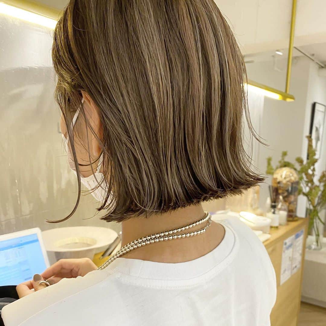 Ryosuke Sugayaのインスタグラム：「いつもありがとうございます！  美意識高いお客様にばかりで  がんばります！  #ハイライト #ボブ」