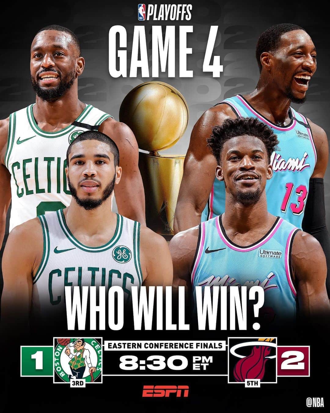 NBAさんのインスタグラム写真 - (NBAInstagram)「GAME 4 TONIGHT!!  Will the @celtics even up the ECF 2-2... or will the @miamiheat take commanding 3–1 lead??」9月23日 22時47分 - nba