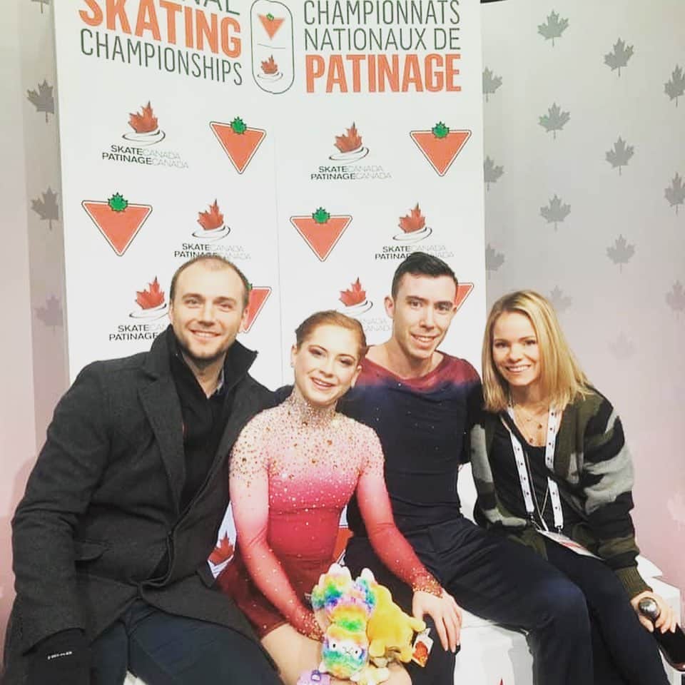 のインスタグラム：「Thanks for being such awesome humans first and foremost, but also incredible mentors and positive influences all around. You make the hard days better. • •  • #nationalcoachesweek #thankscoach #staycool #skatecanada #patinagequebec」
