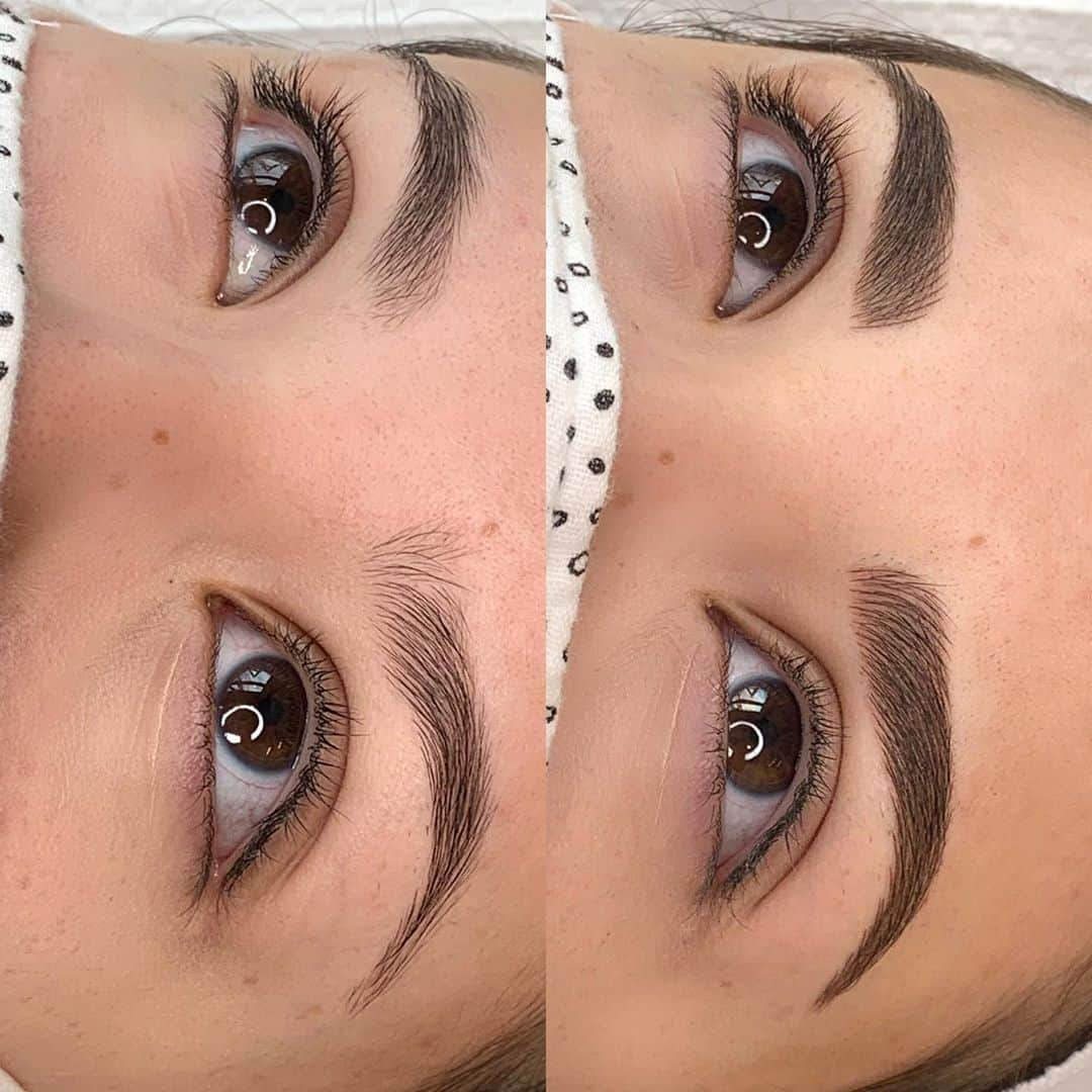 Haley Wightさんのインスタグラム写真 - (Haley WightInstagram)「▫️BEFORE & AFTER MICROBLADING▫️  Interested in getting Microblading by me? Just call the studio at (971)337-5401 or visit our website at studiomeraki.net 😊 . . #microblading #cosmetictattoo #brows #eyebrows #portland #oregon #microbladedeyebrows #microbladed #meraki #ombrebrows #microblade #portlandmicroblade #portlandmicroblading #oregonmicroblade #oregonmicroblading」9月24日 8時46分 - cosmobyhaley