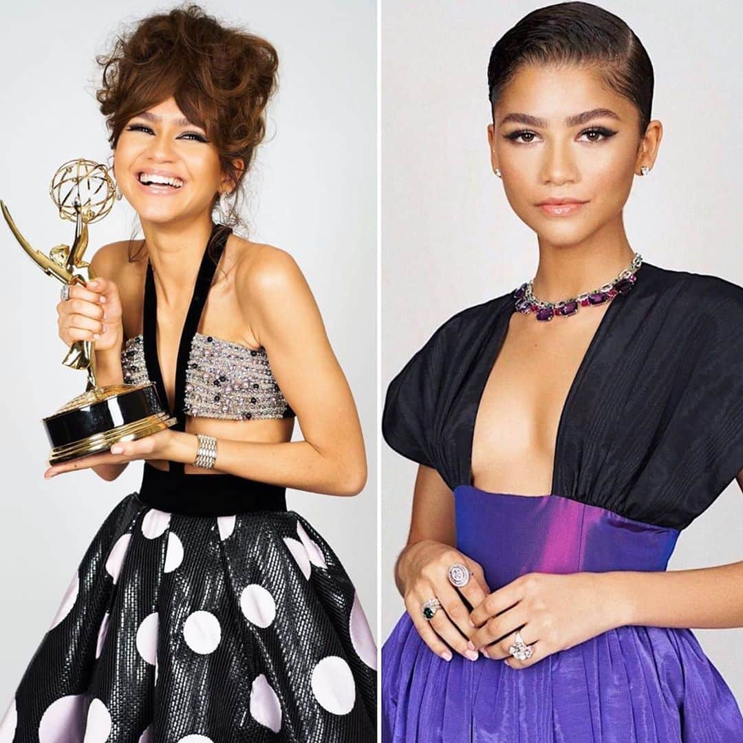 レイチェル・ゾーさんのインスタグラム写真 - (レイチェル・ゾーInstagram)「#WCW on the extraordinary unstoppable @zendaya winning the @Emmy at the young age of #24...I continue to be so impressed with her talent, style and grace.. a triple threat beyond #zendaya #superwoman XoRZ」9月24日 0時42分 - rachelzoe