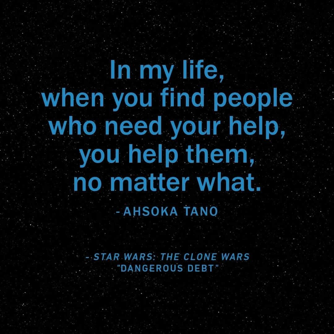 スター・ウォーズさんのインスタグラム写真 - (スター・ウォーズInstagram)「#WednesdayWisdom from the fearless and heroic Ahsoka Tano.」9月24日 0時59分 - starwars