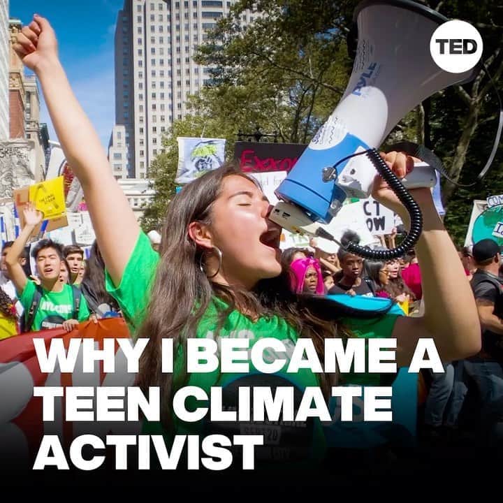 TED Talksのインスタグラム：「"I truly feel that if all of us took care of the Earth as a practice, as a culture, none of us would have to be full-time climate activists." In 2019, Xiye Bastida (@xiyebeara) helped lead 300,000 people to strike for climate justice in NYC. But she didn't always have such a clear vision when it came to activism. "I didn't know what to do at first. The world is so big, and it has so many bad habits," she says. "I didn't know how a 15-year-old was supposed to change anything, but I had to try." In her TED Talk, Bastida recalls how family lessons about living in balance with nature influenced her — and shares what keeps her fighting for the climate despite the challenges. Click the link in our bio to watch. (For more important stories about the movement to change climate change, check out @TEDCountdown)」