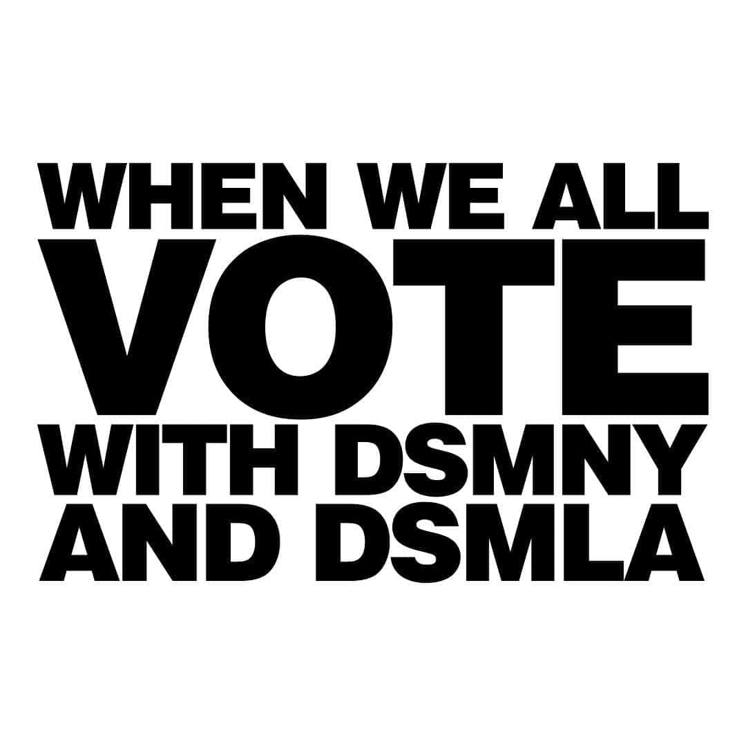 Stüssyのインスタグラム：「We Can Change The World Together When We All Vote With DSM New York and Los Angeles.  In 2016, the election was effectively decided by fewer than 80,000 people in three states. During the mid-term elections in 2018, even with the largest youth turnout for a midterm election in decades, two thirds of young people still did not vote.  Ahead of this election, DSM has asked its community in the USA to join us in educating, raising awareness and creating a call to action around registering and making a plan to vote by designing a single item that reflects a voting message of their choosing.  DSM has realized this project in partnership with When We All A Vote – a non-profit, nonpartisan organization on a mission to increase participation in every election – and Good Service NYC.  100% of profits will be donated back to When We All Vote for their work in this and forthcoming elections.  Launching Saturday September 26th in-store and online.  We have the power to impact the direction of this country by voting. We must get out and vote in November because every voice matters.  @doverstreetmarketnewyork  @doverstreetmarketlosangeles  @whenweallvote  @goodservice.nyc」