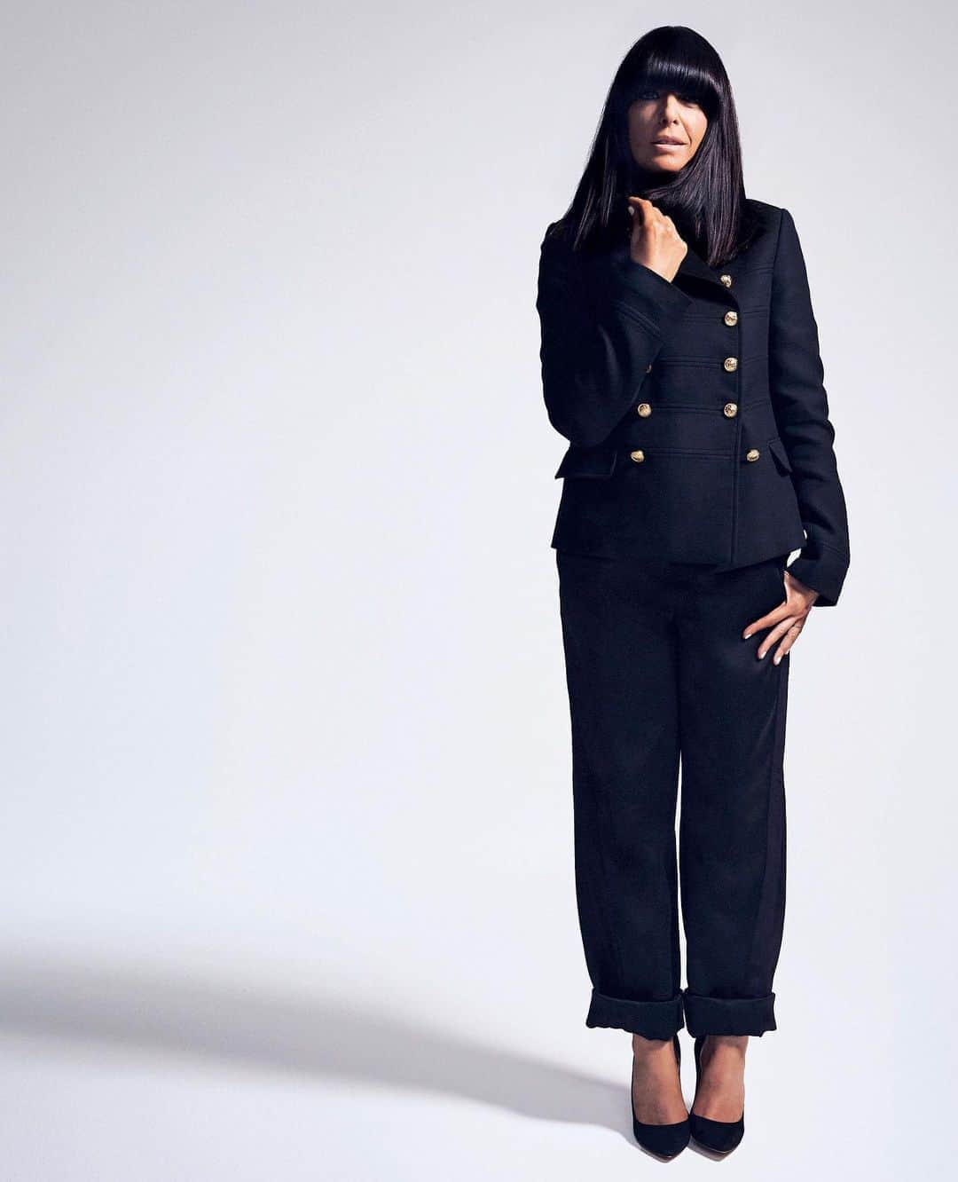 アマンダ ウェイクリーのインスタグラム：「The fabulous @claudiawinkle rocking our double satin utility pant...」