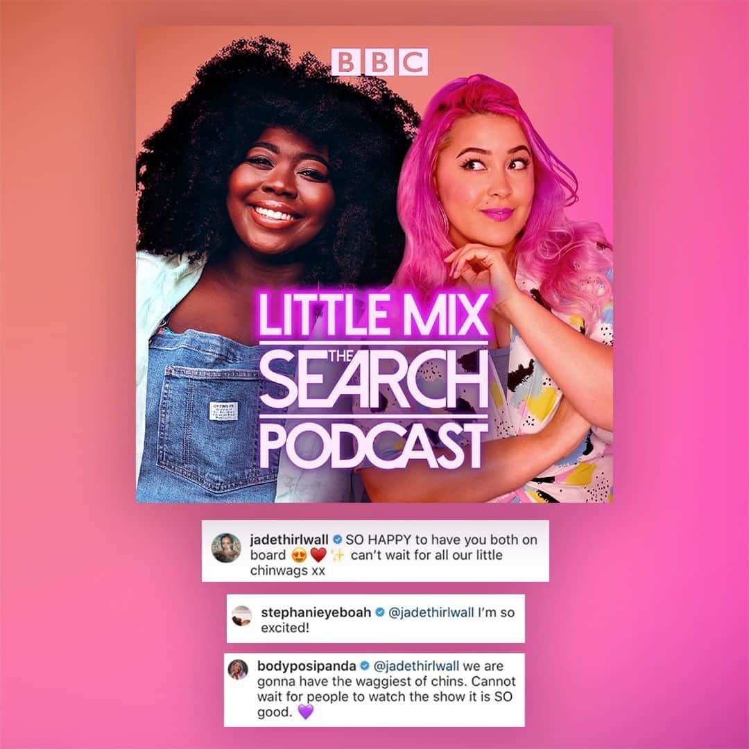 BBC Radioさんのインスタグラム写真 - (BBC RadioInstagram)「💖 Just announced: Little Mix The Search Podcast 💖  Get all the juicy behind the scenes gossip each week with @bodyposipanda and @stephanieyeboah. Including exclusive interviews with the bands and @littlemix themselves 🎤  Who's excited? 🙌 @bbcsounds #LittleMixTheSearch 🎧」9月24日 2時13分 - bbcradio1
