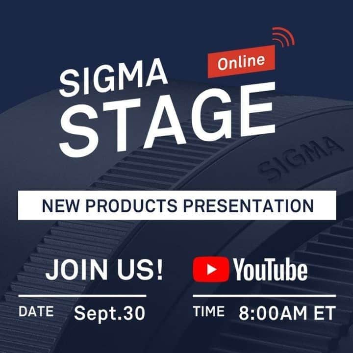 Sigma Corp Of America（シグマ）さんのインスタグラム写真 - (Sigma Corp Of America（シグマ）Instagram)「Grab some coffee and join us live on Wednesday, September 30 for a new product presentation by Sigma CEO Kazuto Yamaki!  The presentation begins at 8:00 AM Eastern Time on YouTube -- link in bio, or go to: https://youtu.be/zoMLAvZ9Wbw  Don't miss out on this opportunity to learn about new SIGMA gear!  #sigma #sigmaphoto #sigmastageonline」9月24日 2時41分 - sigmaphoto