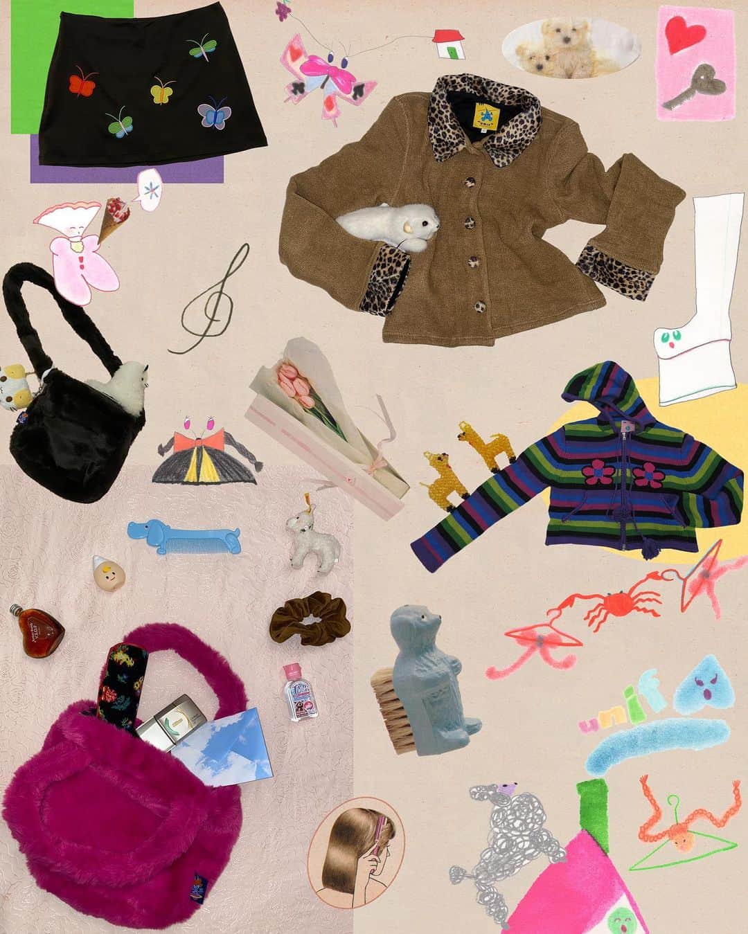UNIFのインスタグラム：「collages by @uou___cute ◦○˚ ୧ .˚ₓ」