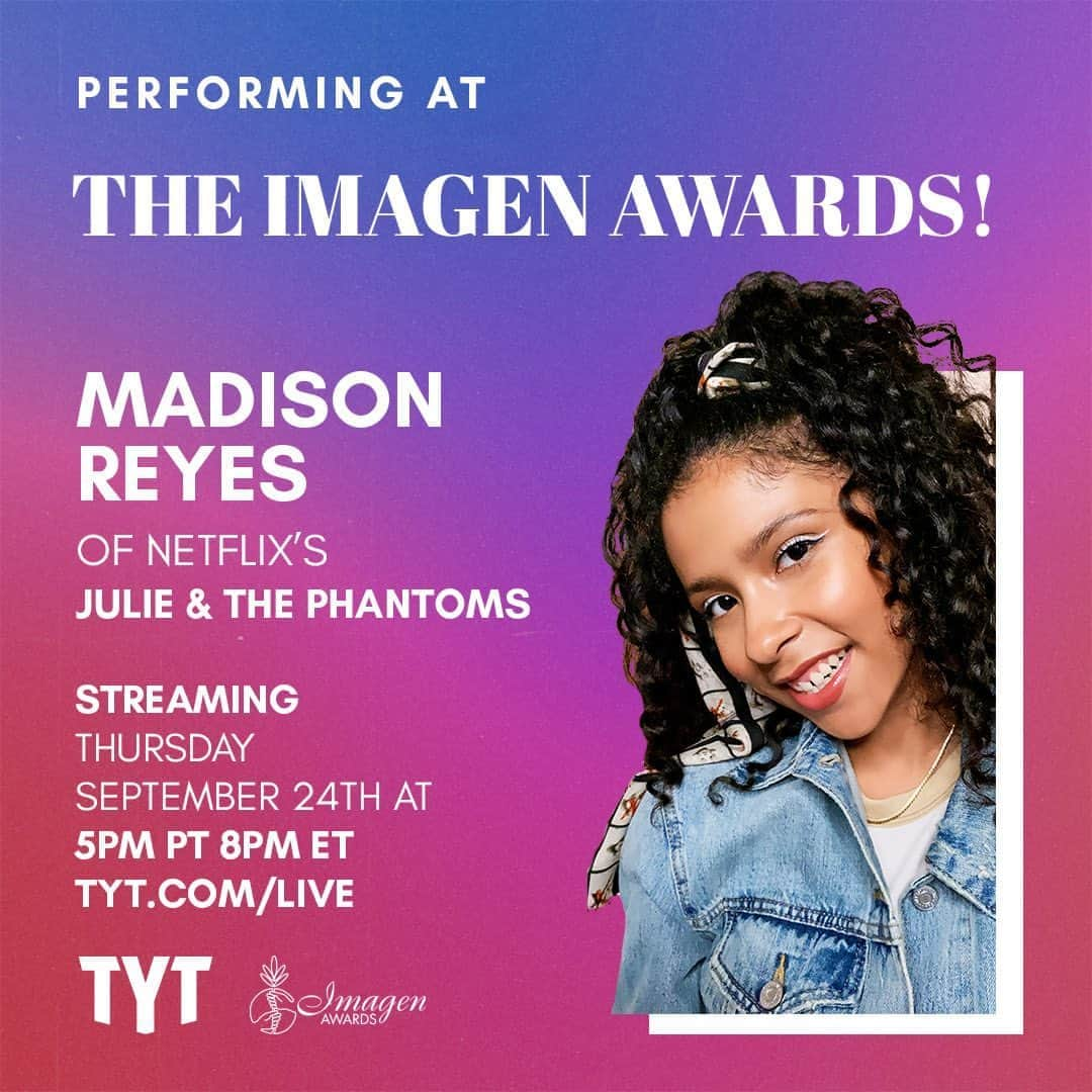 ケニー・オルテガさんのインスタグラム写真 - (ケニー・オルテガInstagram)「Please join @themadisonreyes for her premiere musical performance from @julieandthephantoms celebrating The 35th Annual Imagen Awards Ceremony and @hispanicheritagemonth I’ll be there too! #latinx @imagenawards #inclusivity #diversity」9月24日 4時46分 - kennyortegablog