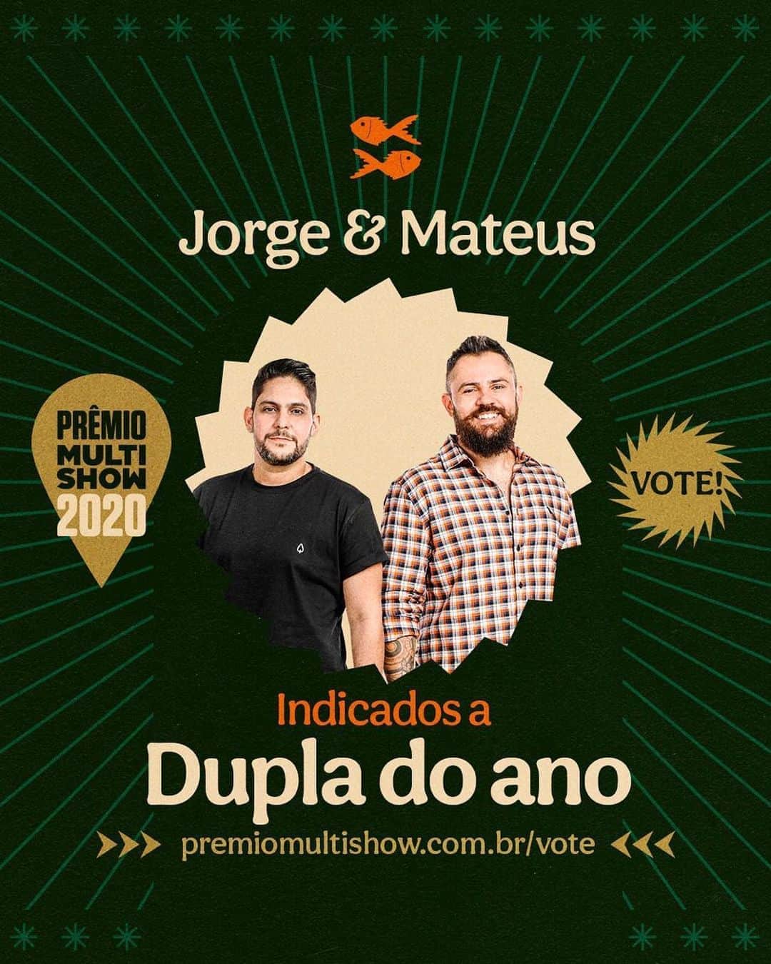 Jorge & Mateusさんのインスタグラム写真 - (Jorge & MateusInstagram)「Bora votar no Prêmio @multishow, galera? Link disponível no stories」9月24日 6時33分 - jorgeemateus