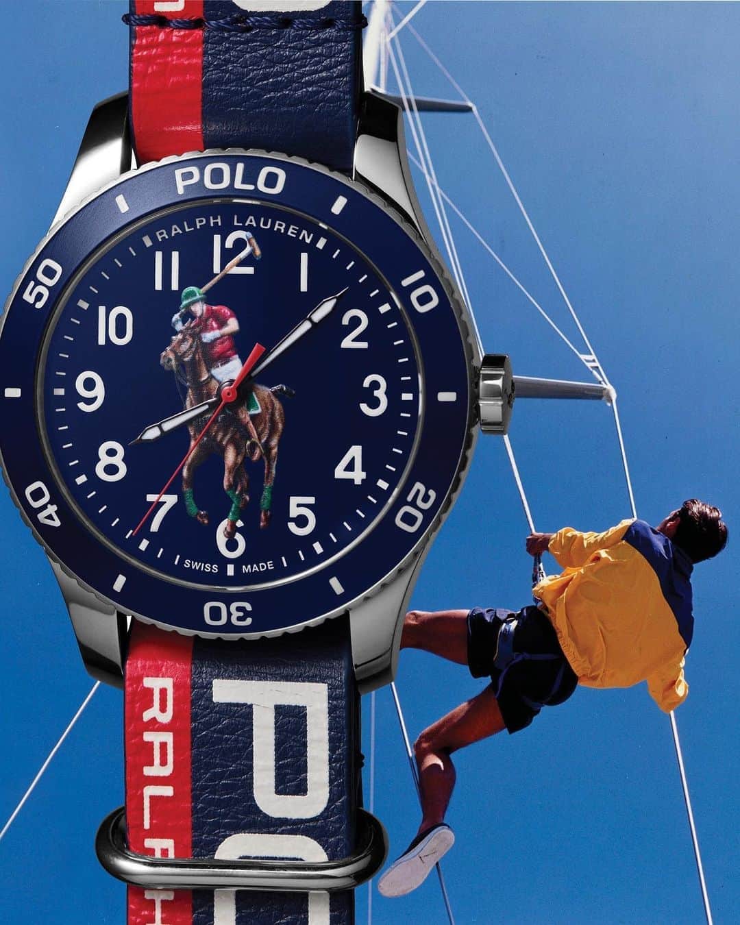 Polo Ralph Laurenさんのインスタグラム写真 - (Polo Ralph LaurenInstagram)「An iconic statement of form and function. One of four limited-production iterations, the Polo Sport Watch Blue Dial recalls the bold detailing and athletic-forward sensibility of the ’90s-era #PoloSport label.  Explore more of #ThePoloWatch designs via the link in bio.   #PoloRalphLauren」9月24日 8時05分 - poloralphlauren