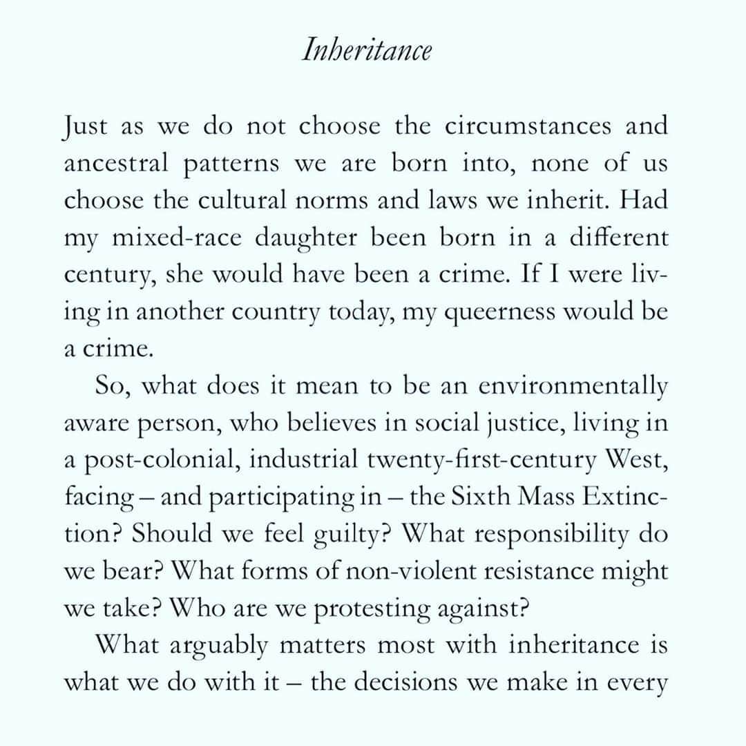 リリー・コールのインスタグラム：「Pages from my book. I’m amazed I haven’t been asked about one of the lines in here 🤍 🏳️‍🌈 This chapter inspired episode 4 of my podcast - out now - on politics, protest & how the law changes. “Can you change the system from the inside?” I think it’s an important episode with powerful, divergent voices. Link in my profile to tune in 🙏🏿🙏 & importantly, happy #bivisibilityday #teawisdom #queer」
