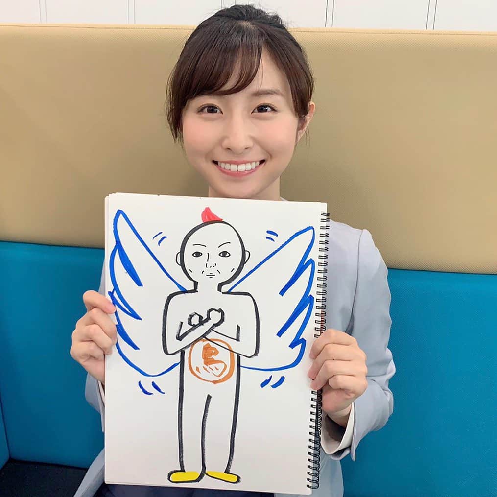 読売テレビアナウンス部のインスタグラム：「ytvアナウンサー陣も  #鳥人間 のイラストに挑戦！ #佐藤佳奈アナ　#岩原大起アナ　#森若佐紀子アナ　の絵です。 みなさんもぜひ描いてTwitterに投稿してくださいね！  9/26(土)13:30～14:55 「Iwataniスペシャル 鳥人間コンテスト2020 特別編～新たな挑戦～」 #読売テレビ 系で放送です。 #鳥人間コンテスト  @ytvbirdman」