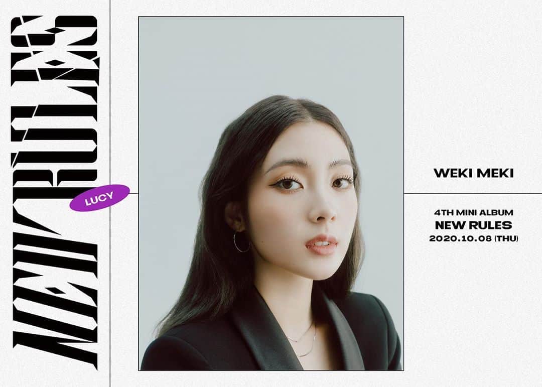 Weki Mekiのインスタグラム：「[#위키미키] Weki Meki 4th Mini Album <NEW RULES> Concept Photo #1 Break ver. 📝  2020.10.08 6PM Coming Soon 💥  #WekiMeki #NEW_RULES #LUCY」