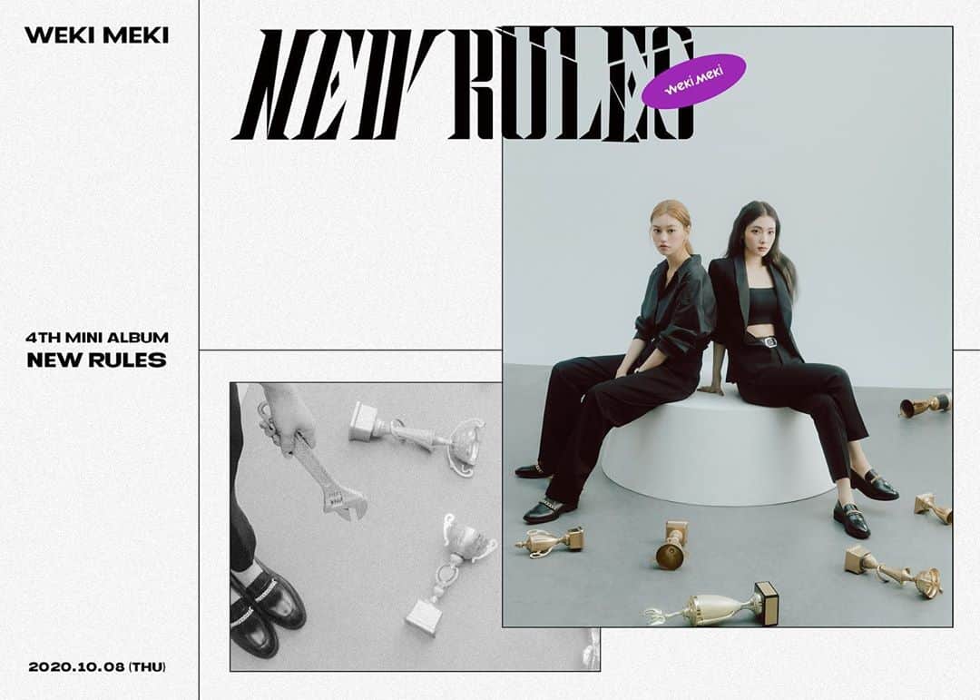 Weki Mekiのインスタグラム：「[#위키미키] Weki Meki 4th Mini Album <NEW RULES> Concept Photo #1 Break ver. 📝  2020.10.08 6PM Coming Soon 💥  #WekiMeki #NEW_RULES #KIMDOYEON #LUCY」