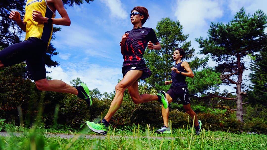 神野大地さんのインスタグラム写真 - (神野大地Instagram)「マラソントレーニング！🏃‍♂️ #富士見合宿 #FuelCellRCElite #newbalance」9月24日 18時02分 - daichi_0913