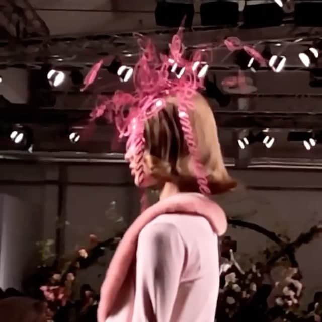 のインスタグラム：「Philip Treacy for Blumarine SS21 in Milan last night.」