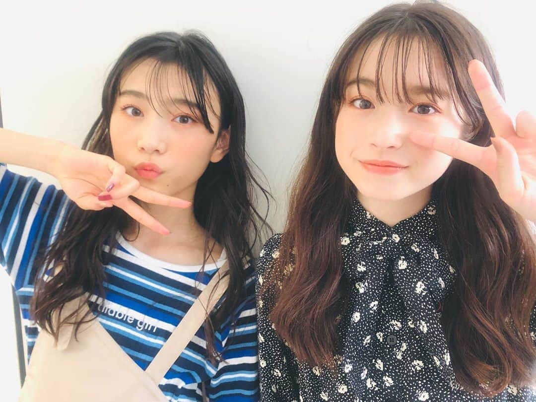ニコ☆プチのインスタグラム：「🍊🧡 おれんじめいく~~☺︎ 寒くなってきたので風邪などお気をつけ下さい🤧🍂 . . . #近藤藍月  #葛西杏也菜  @diable_official_」