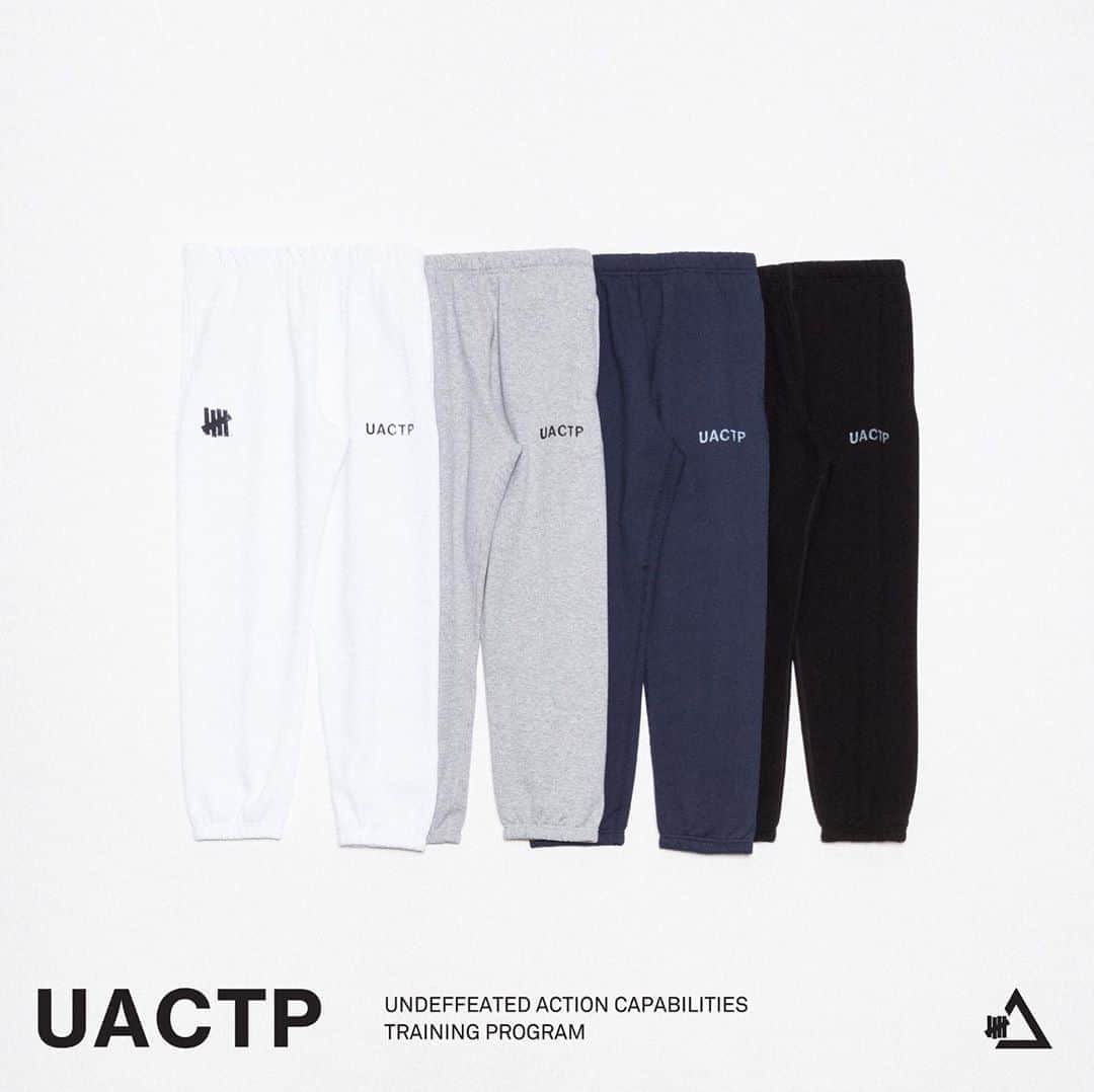 UNDFTDさんのインスタグラム写真 - (UNDFTDInstagram)「UACTP #001 Collection Drop 1.5  Introducing our Distressed Sweatpant made with 50/50 brushback Canadian fleece allowing for greater movement and cool down.  Available Friday 9/25 at Undefeated.com」9月24日 10時07分 - undefeatedinc