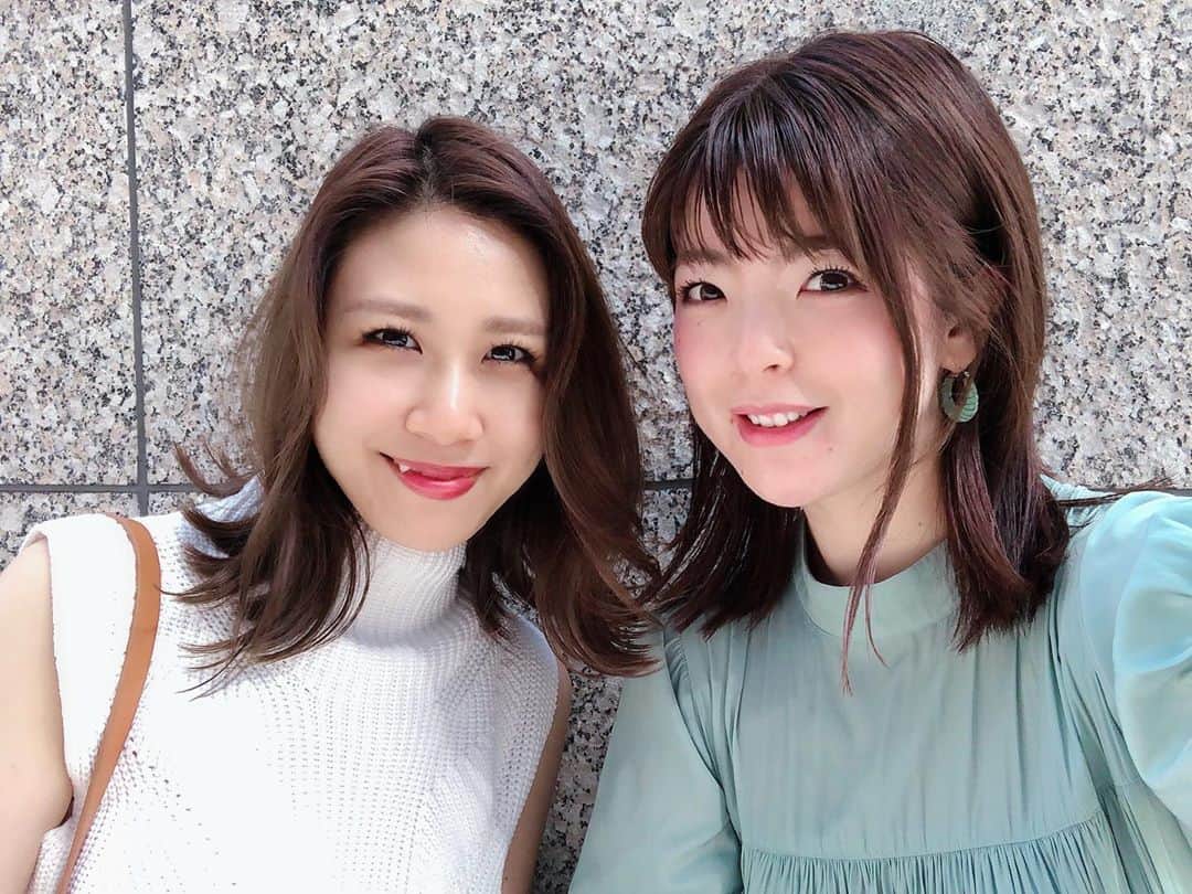 倉窪莉沙のインスタグラム：「* みぃちゃんとランチ♡ #時差投稿」