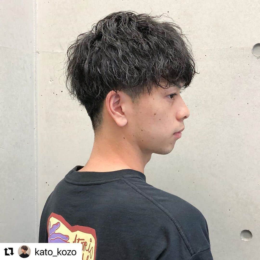 Hairsalon BREEN Tokyoのインスタグラム：「マッシュ × ツイストパーマ  #マッシュ #ツイストパーマ #パーマ男子  #メンズマッシュ」