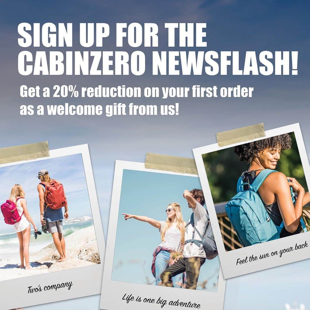 CABINZEROさんのインスタグラム写真 - (CABINZEROInstagram)「Get a 20% reduction on your first order as a welcome gift from us 😉 SIGN UP FOR THE CABINZERO NEWSFLASH !!! 🔥🔥🔥 Our link for sign up :   https://www.cabinzero.com/pages/sign-up   Visit our story & swipe up 🔼 #cabinzero #signup #newsflash #discount #travel #travelling #travellers #travelblogger #backpack #thankyou」9月24日 12時37分 - cabinzero