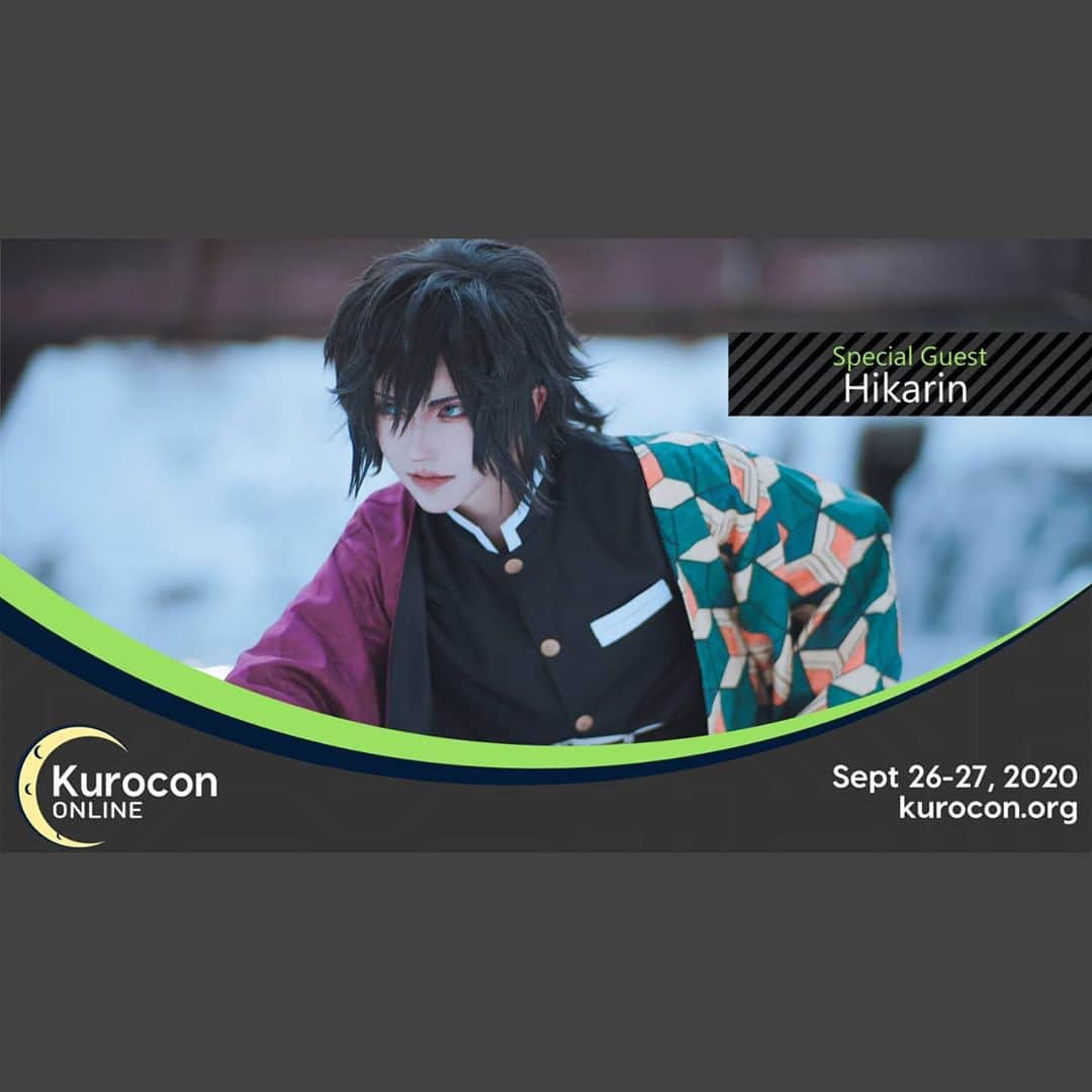 ひかりんのインスタグラム：「I am honored to take part in the online convention KuroCon Sunday 9/27 EST 13:00 , Kuro stage Happening on Twitch and Discord For FREE! I'll be answering the questions you submit to their twitter post . https://twitter.com/KurotsukiCon/status/1307005979792478209 See you there !」