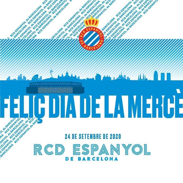 RCDエスパニョールさんのインスタグラム写真 - (RCDエスパニョールInstagram)「Feliç Dia de la Mercè! ⚪🔵 #RCDE」9月24日 15時04分 - rcdespanyol