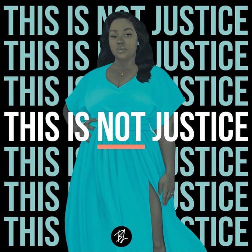 カーラ・ソウザのインスタグラム：「This is NOT justice. Breonna Taylor, we will keep fighting. We will keep saying your name. We will continue to honor you. We won’t stop. #SayHerName #JusticeforBreonnaTaylor #BlackLove⁠ (Artist: @asherald  Reposted from @blacklove)」