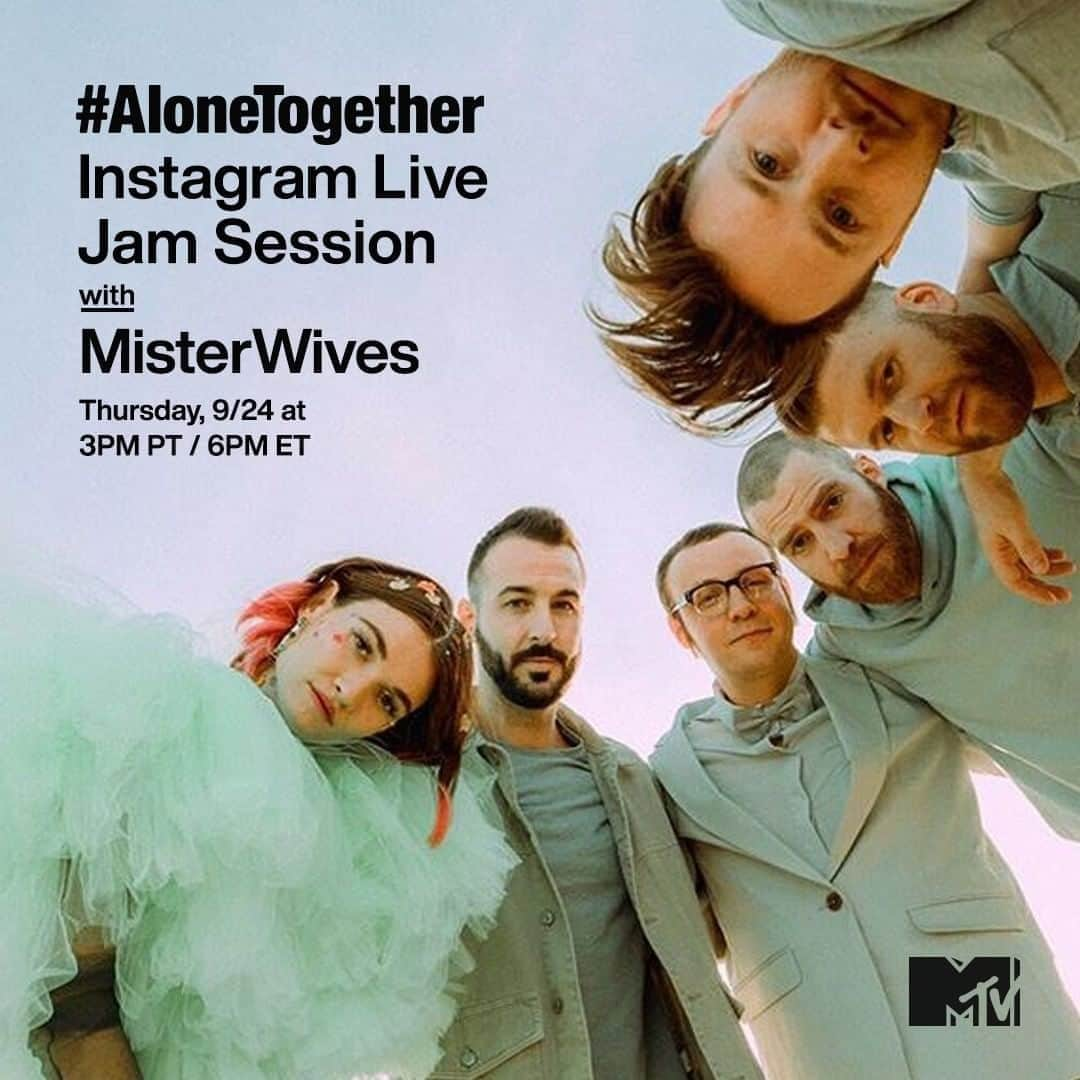 MTVさんのインスタグラム写真 - (MTVInstagram)「Your day just got 10x better because you can come hang with @misterwives TODAY on my IG live for an #AloneTogether jam session at 3p PT / 6p ET! ☀️」9月25日 4時00分 - mtv