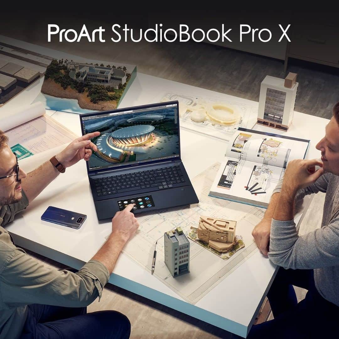 ASUSさんのインスタグラム写真 - (ASUSInstagram)「#ProArt #StudioBook Pro X is a powerful mobile workstation designed for creative professionals, such as designers, architects, animators and programmers. The secondary display ScreenPad 2.0 empowers users with creativity and productivity.」9月24日 19時35分 - asus