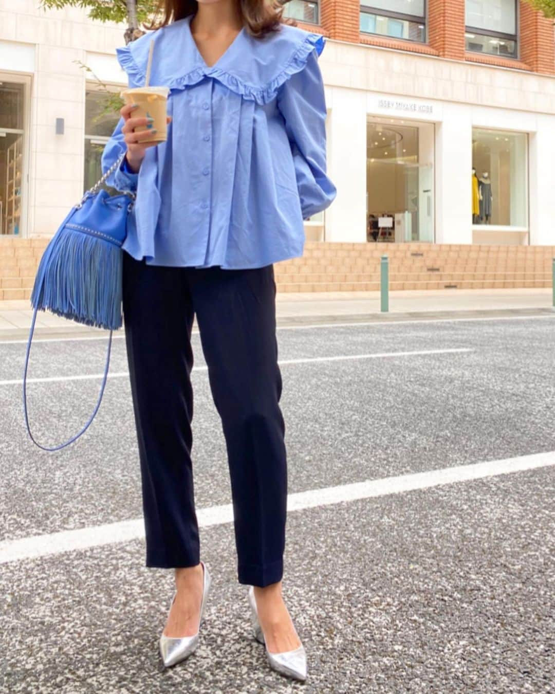 西村彩香さんのインスタグラム写真 - (西村彩香Instagram)「. . blue×bluebottlecoffee💙 . . #zara#ザラ」9月24日 20時29分 - leimoni_n