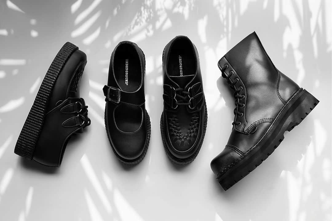アンダーグラウンドのインスタグラム：「From our Vegan Friendly collection- Stormer, Wulfrun and Mary Jane. ⁠ Each pair is produced in small batches at a family owned factory that helps to support the concept of sensible and sustainable manufacture.⁠ ⁠ Available from the online store」