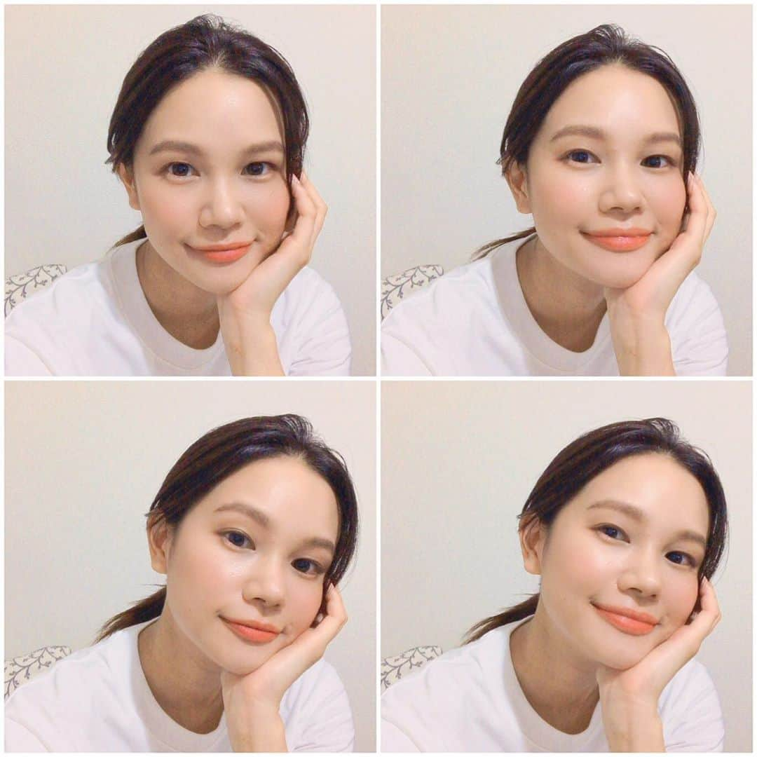 斉藤翠のインスタグラム：「昨日。 ヘアも素敵にしてもらっていたのに、現場で撮ったデータが残っていなかった…  台湾コスメのリップを塗ってもらったんですが、色みが可愛すぎました🧡   小雨の降る中、1日ありがとうございました☺️  #台湾に行きたいわん #💄 #🧡 #🤎」