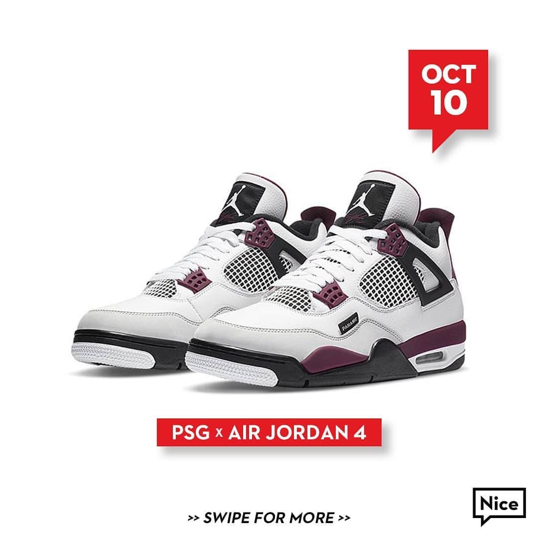 Nice Kicksさんのインスタグラム写真 - (Nice KicksInstagram)「Official images of the #PSG x #AirJordan4. How are we feelin’ about these? 🤔」9月24日 22時33分 - nicekicks