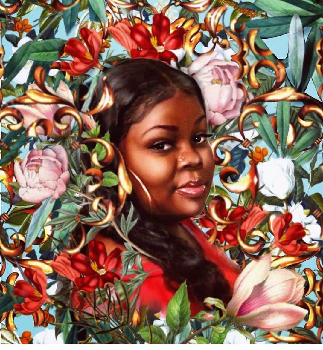 Grace Bonneyのインスタグラム：「Breonna Taylor should still be here. Alive, pursuing her dreams and feeling safe inside her own home. We live in a country where Black women are not safe in their own homes, in their own beds. What happened yesterday was not justice. It was yet another moment of injustice and disrespect. This morning I read @roxanegay74 ‘s words and they described this feeling succinctly and accurately: “This country will break your heart at every possible turn. But Breonna Taylor and her murder will not be forgotten. This injustice will not be forgotten.” 💔 Artwork of Breonna Taylor by @allenmoreworks via @xnstudio_」