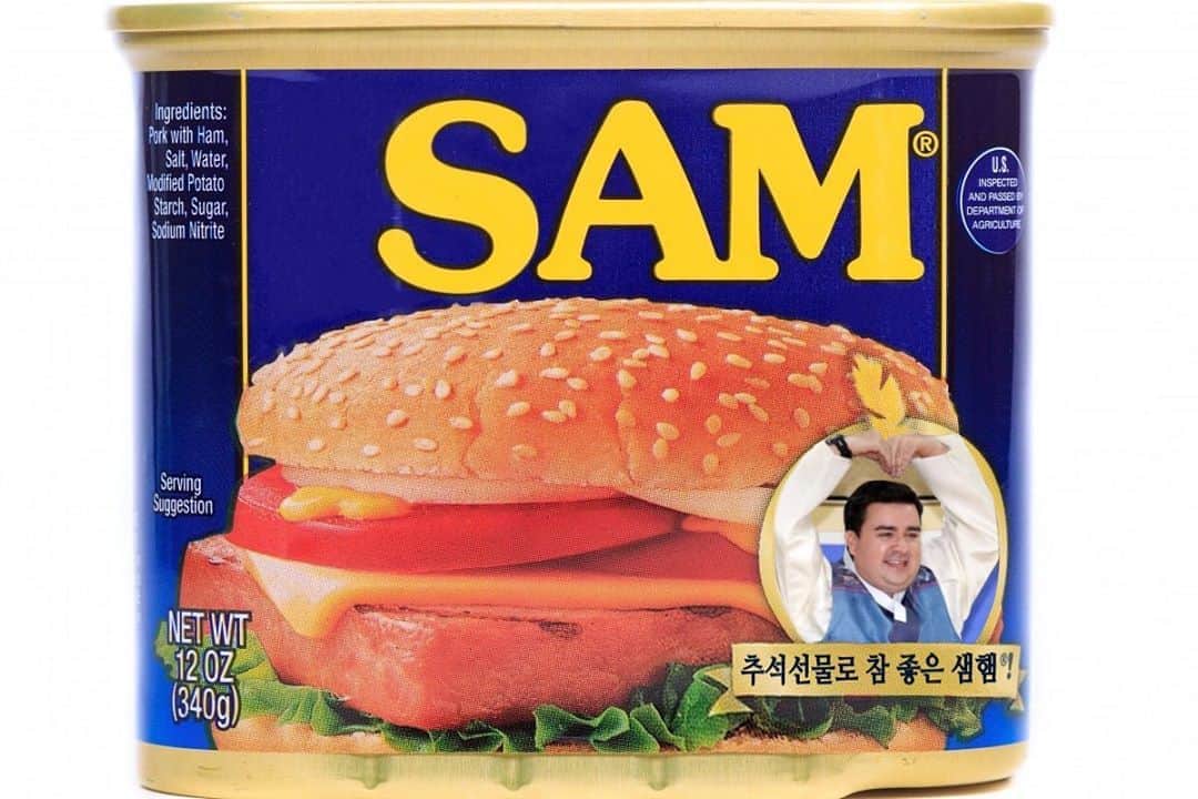 サム・ハミントンのインスタグラム：「Maybe some Sam Ham in a can?  아님 깡통이 있는 샘 햄!」