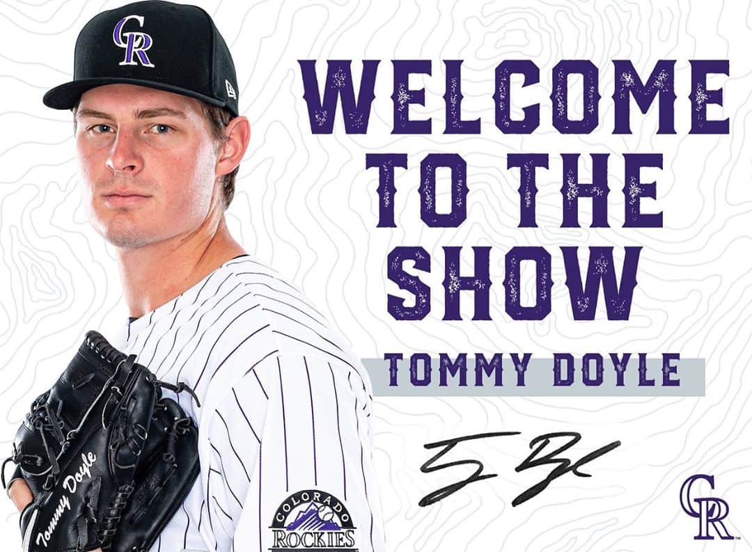 のインスタグラム：「From High-A to @mlb in a year, congratulations to @tommydoyle16. Welcome to the big leagues, kid!」